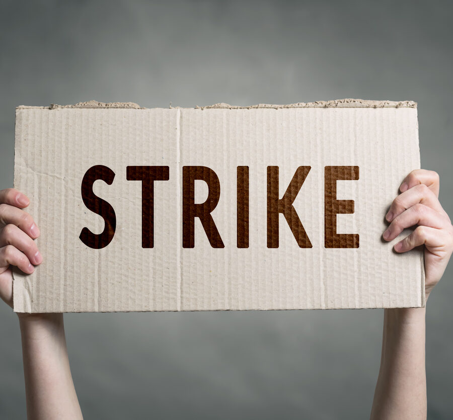 pa unemployment striking workers