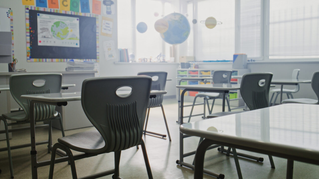 empty classroom