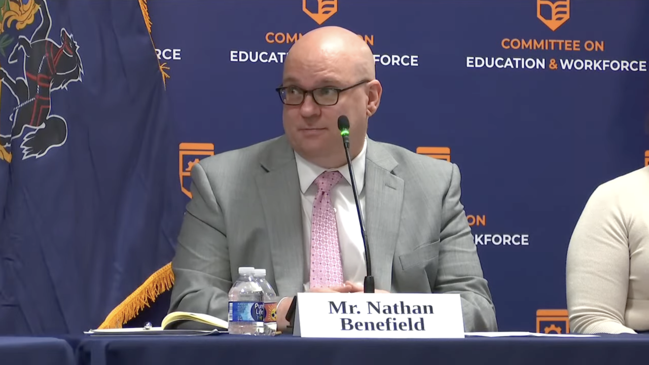 Nathan Benefield testifying before Congress